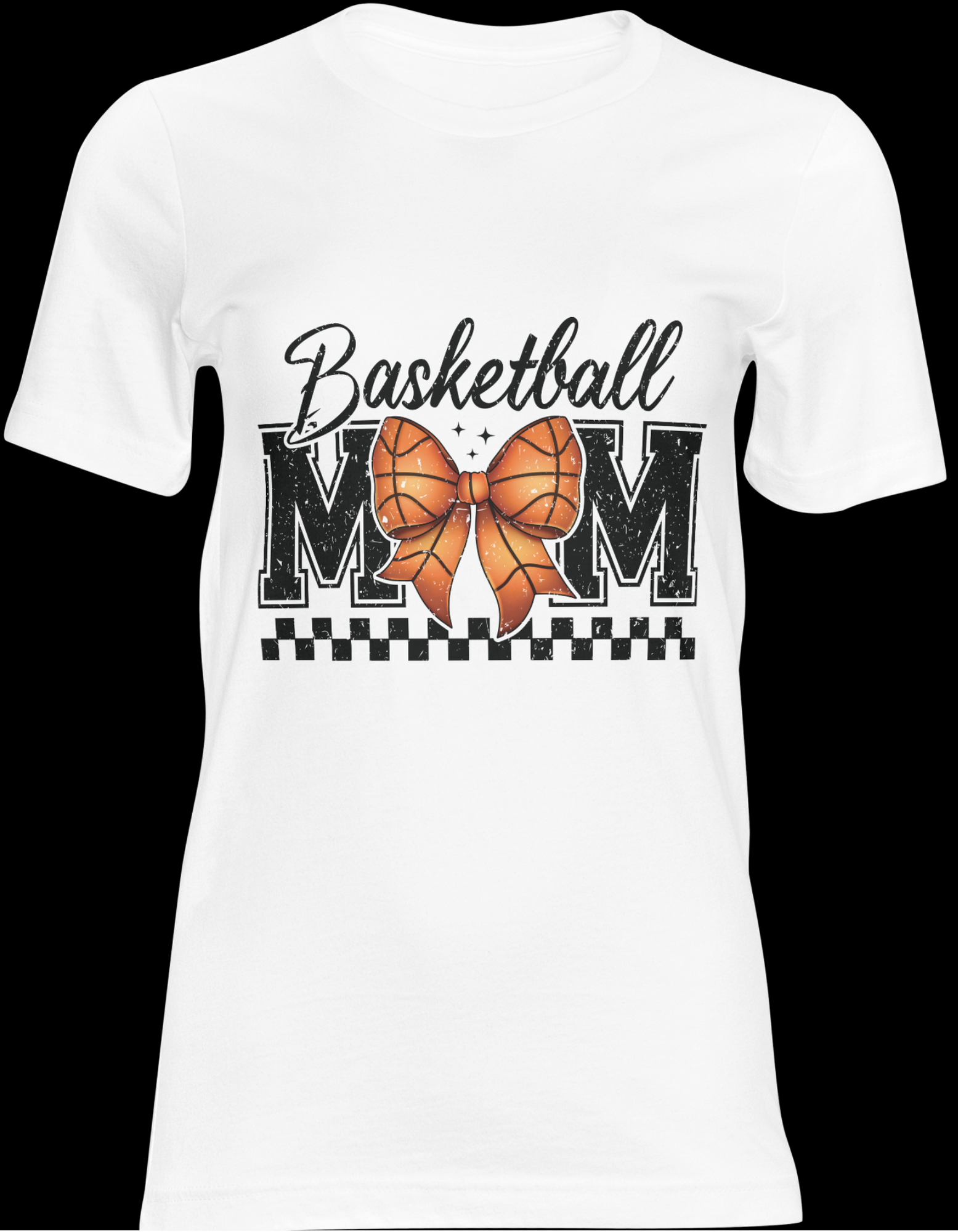 Basketball Mom Shirt – Sports Mom Graphic Tee with Bow, Game Day T-Shirt