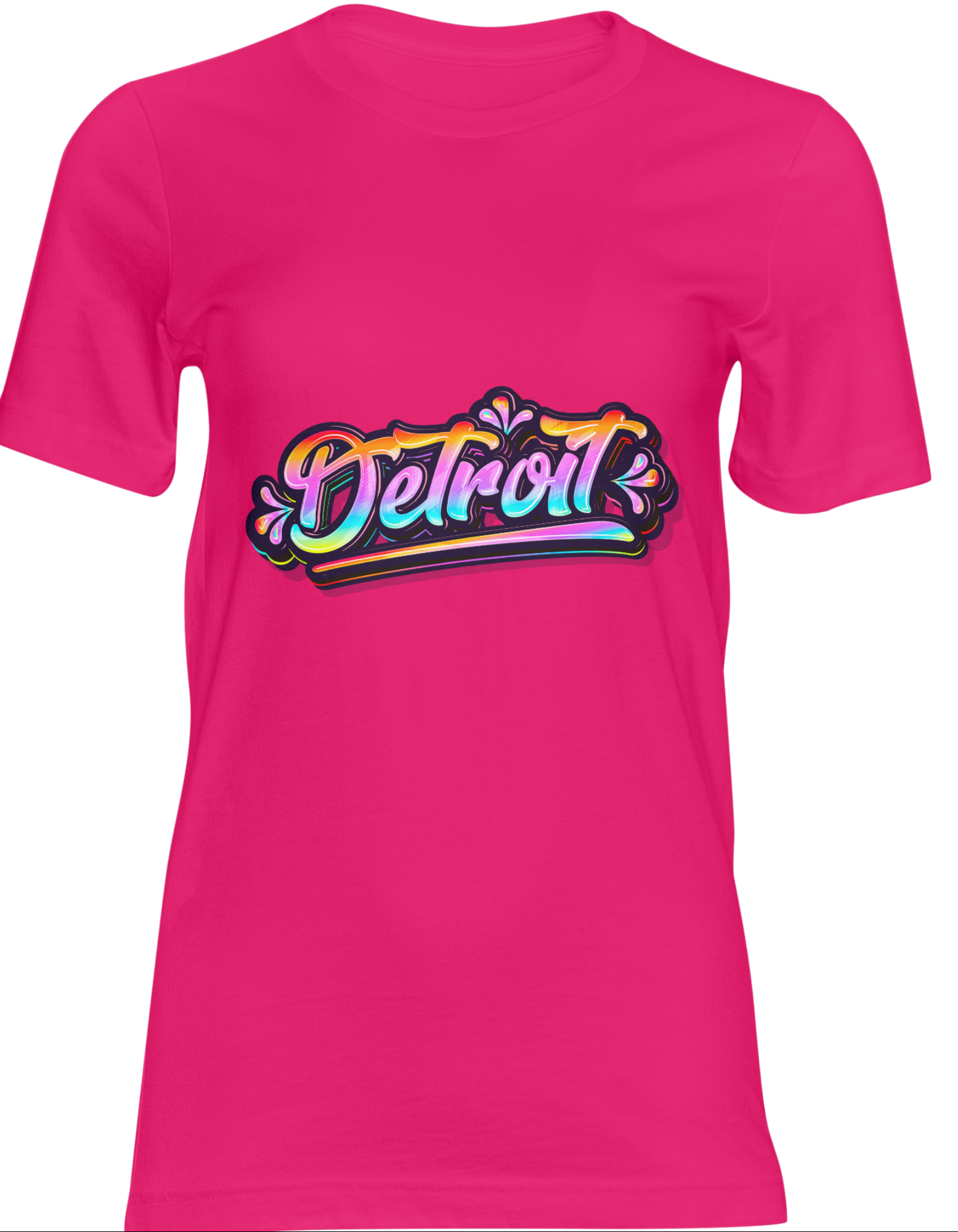 Detroit Shirt – Colorful Detroit Script Graphic Tee, Michigan Pride T-Shirt