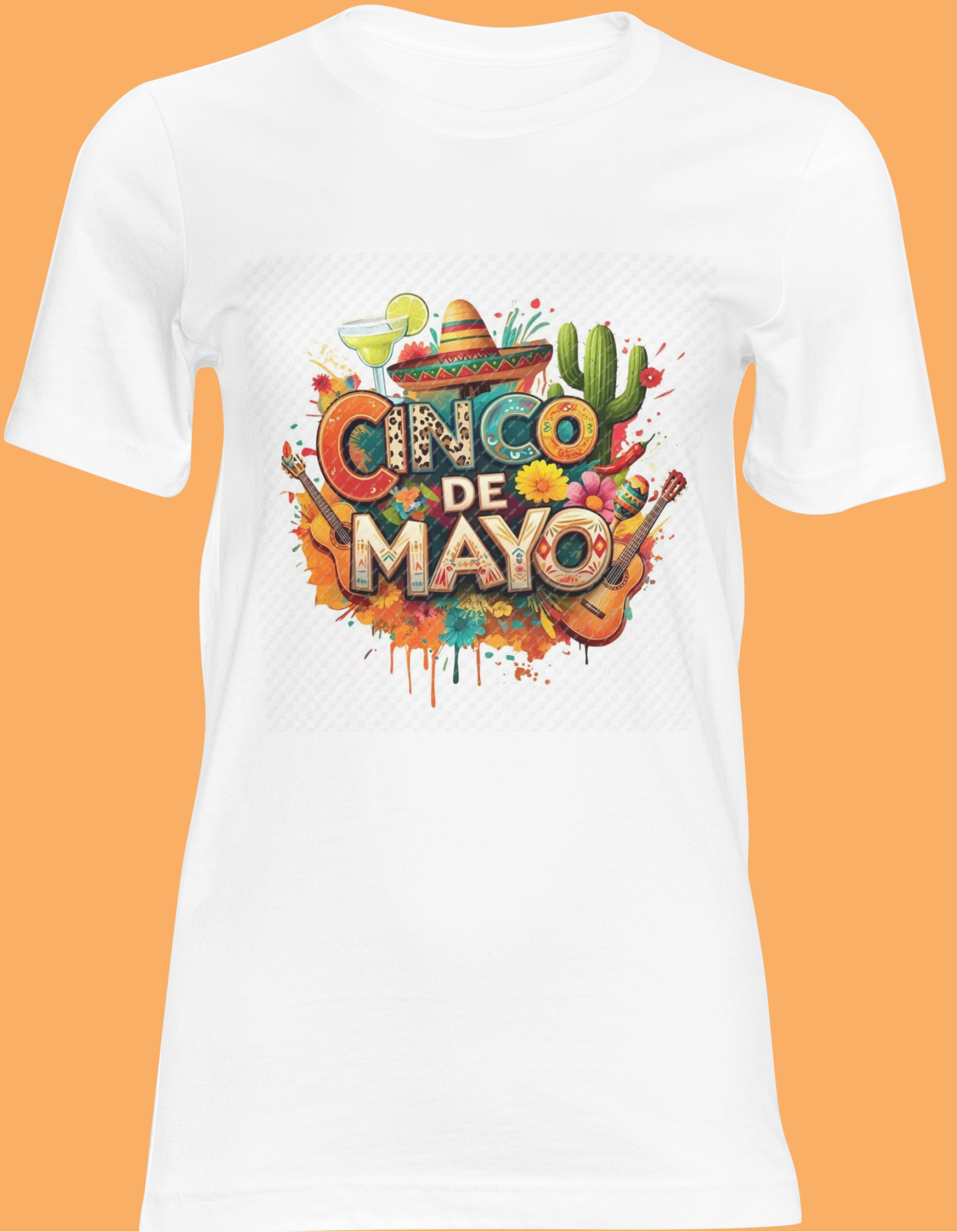 Cinco De Mayo Shirt – Fiesta Graphic Tee with Sombrero, Cactus & Margarita, Mexican Party T-Shirt