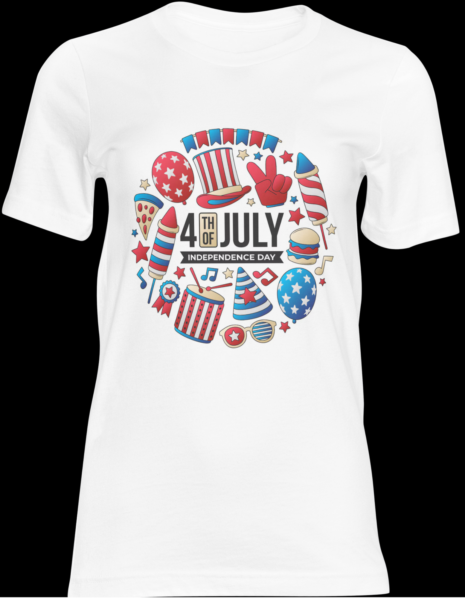 4th of July Shirt – Independence Day Patriotic Graphic Tee, BBQ Celebration Shirt