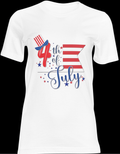 4th of July Graphic T-Shirt | Patriotic Independence Day Tee - Top Hat