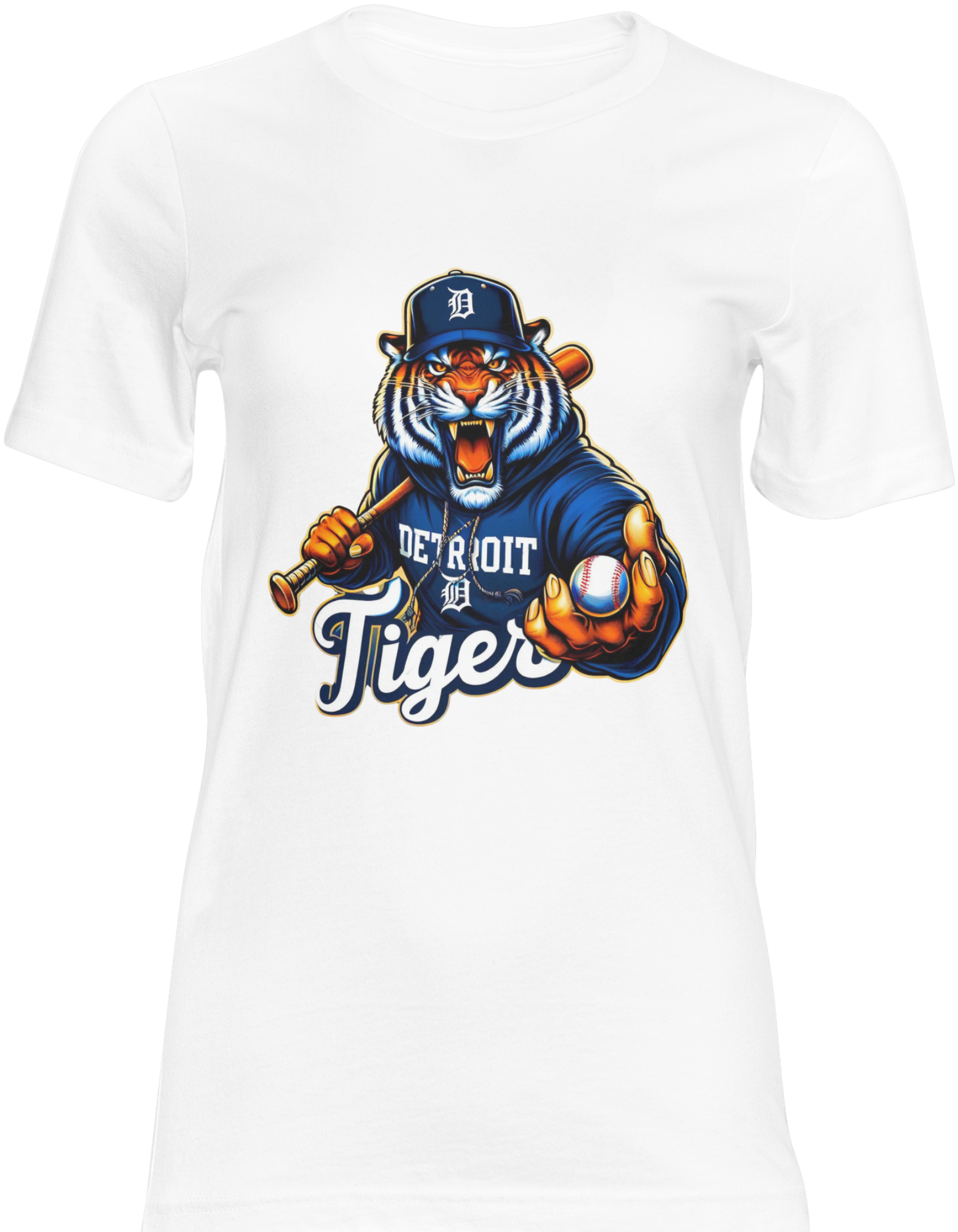 Detroit Tigers Mascot Graphic T-Shirt | Bold Michigan Baseball Tee