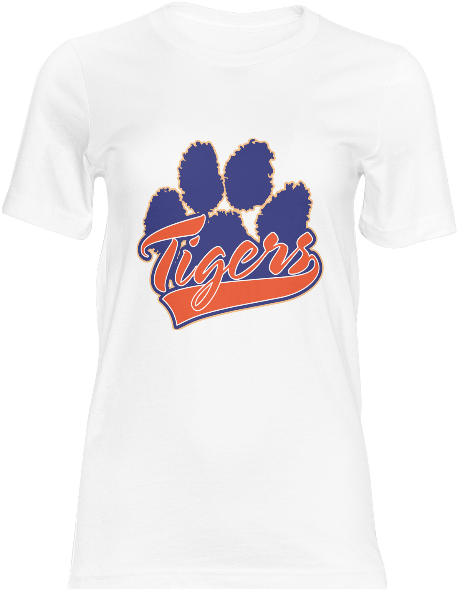 Detroit Tigers Paw Print Graphic T-Shirt | Michigan Baseball Fan Tee