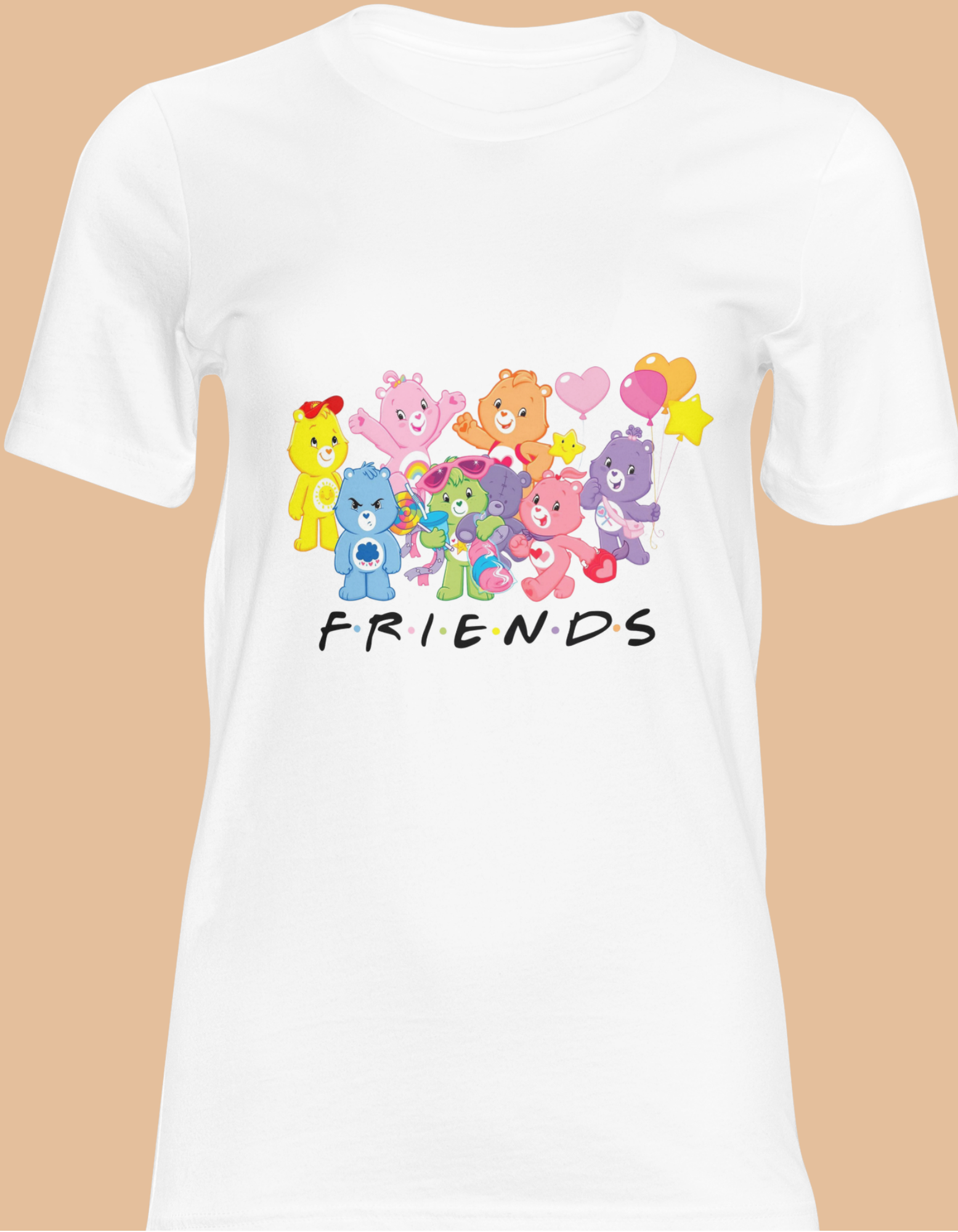 Care Bears Friends Nostalgia Graphic Tee
