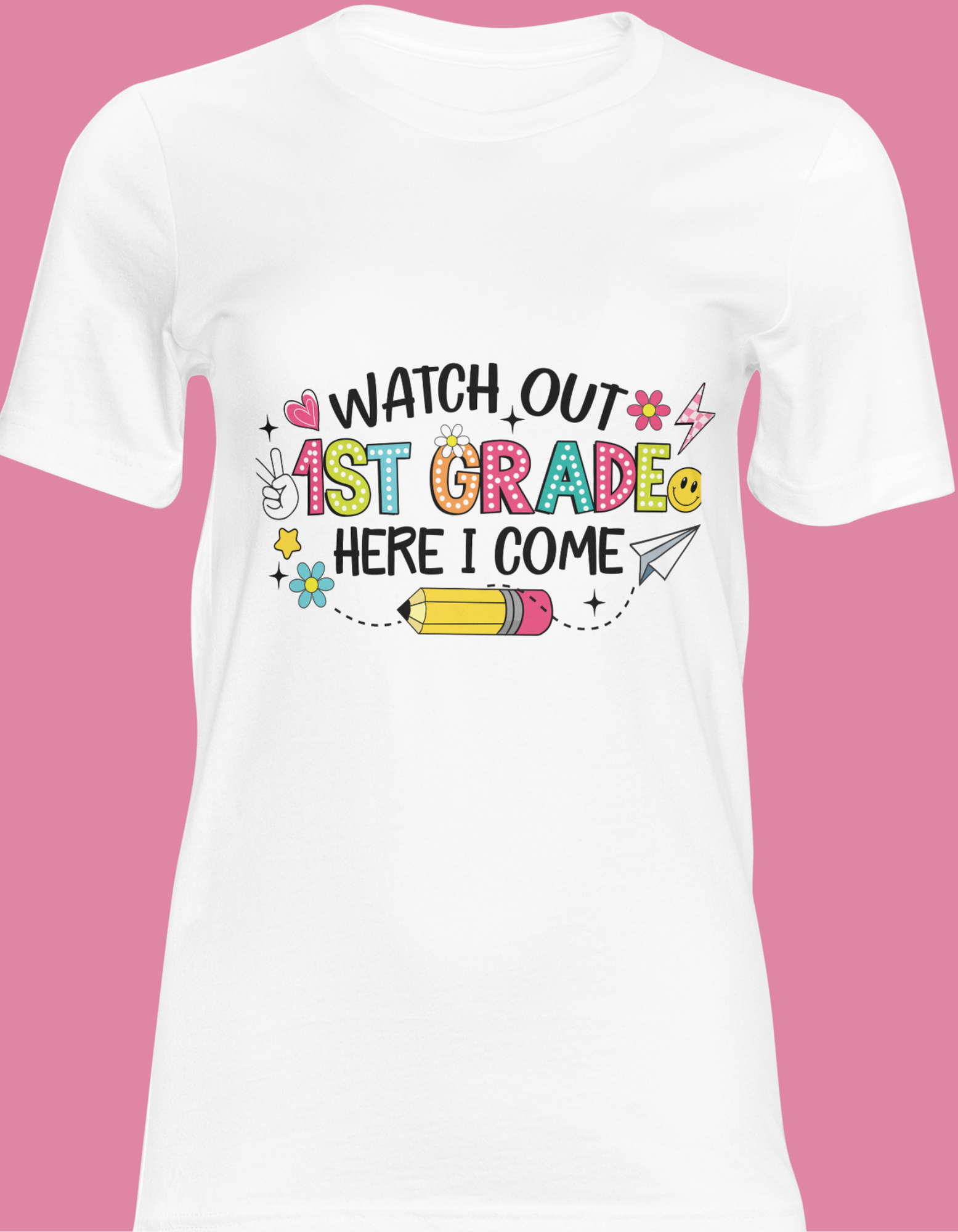 Watch Out 1st Grade Here I Come Kids Shirt