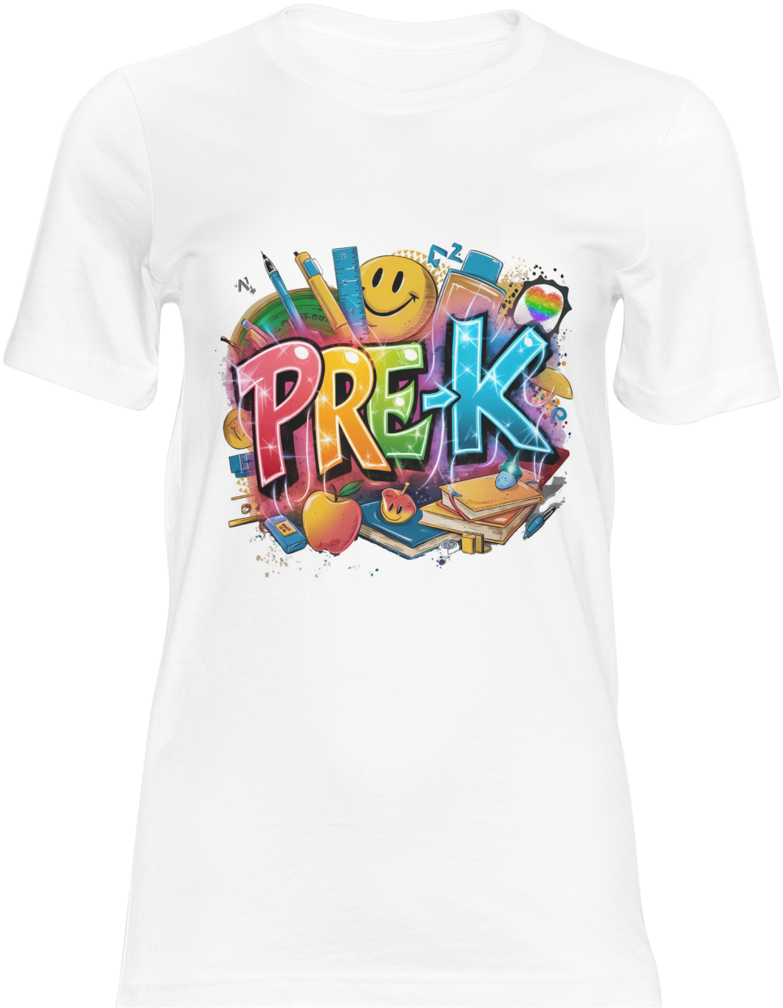 Pre-K Vibes Graphic T-Shirt – Colorful Back to School Teacher Kids Tee